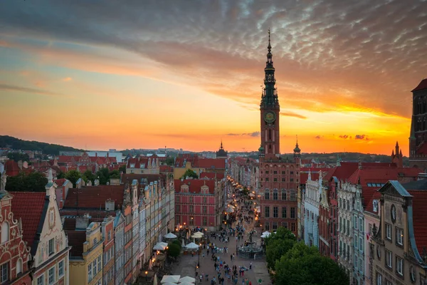 Gdańsk Zachodzie Słońca Polska — Zdjęcie stockowe