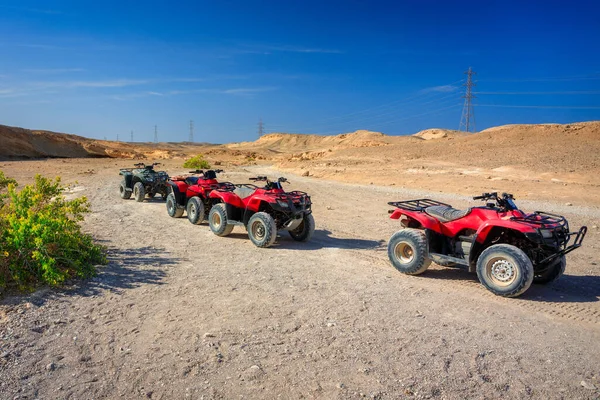 Viagem Quadriciclo Deserto Perto Marsa Alam Egipt — Fotografia de Stock