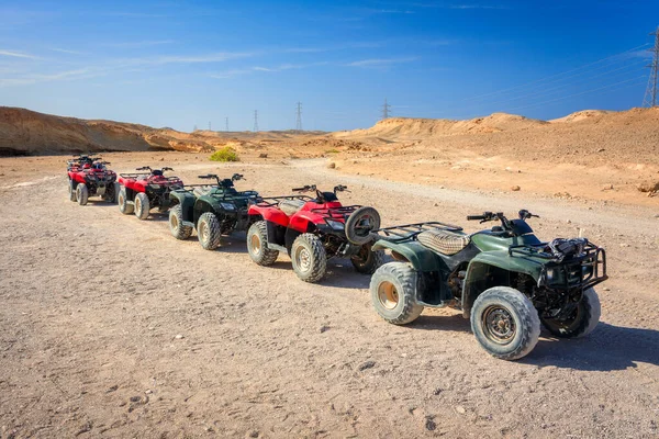 Viagem Quadriciclo Deserto Perto Marsa Alam Egipt — Fotografia de Stock