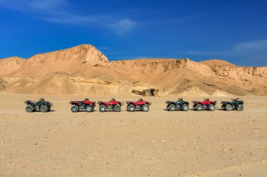 Marsa Alam yakınlarındaki çölde avlu gezisi.