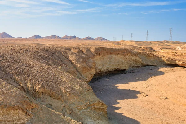 Paisagem Deserto Região Marsa Alam Egito — Fotografia de Stock