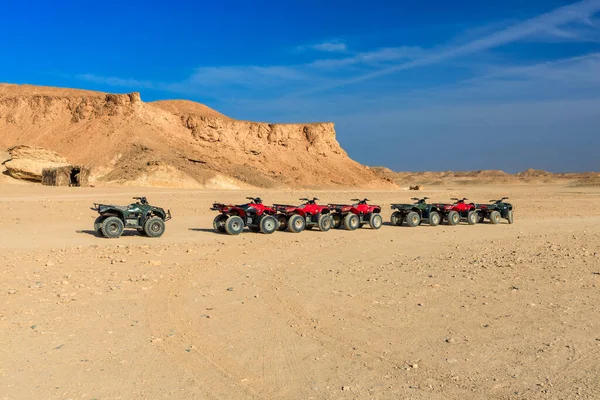 Quad Ταξίδι Στην Έρημο Κοντά Marsa Alam Egipt — Φωτογραφία Αρχείου