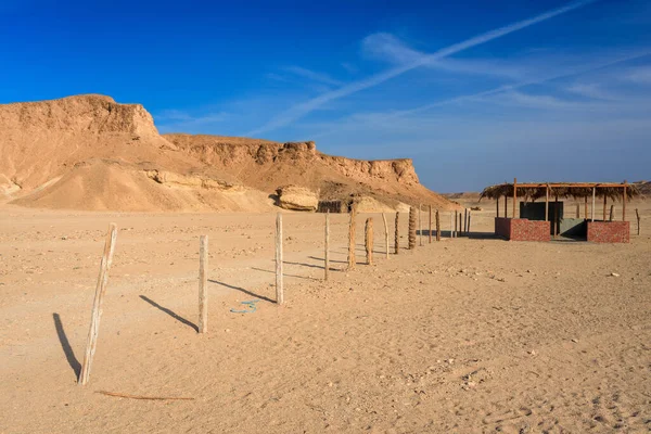 Paisaje Del Desierto Del Pueblo Beduino Área Marsa Alam Egipto —  Fotos de Stock