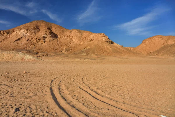 Paesaggio Desertico Nella Regione Marsa Alam Egitto — Foto Stock