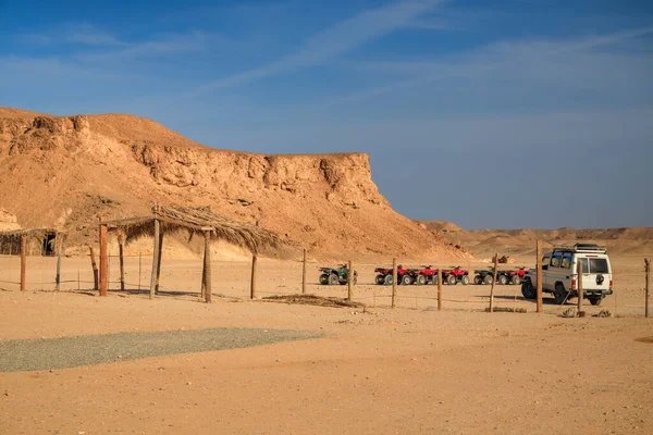 Ökenlandskap Beduin Byn Marsa Alam Området Egypten — Stockfoto