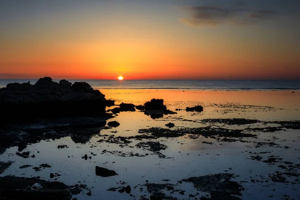 Hermosa Costa Del Mar Rojo Marsa Alam Amanecer Egipto — Foto de Stock
