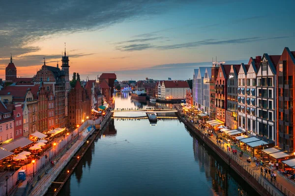 Gdansk Polen Juni 2023 Huvudstaden Gdansk Med Den Historiska Hamnen — Stockfoto