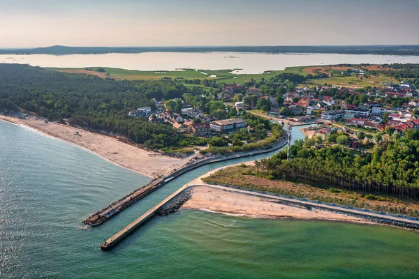 Schöne Landschaft Sommerstrand Der Ostsee Rowy Polen — Stockfoto