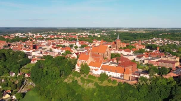 Piękna Architektura Starego Miasta Chełmnie Polsce — Wideo stockowe