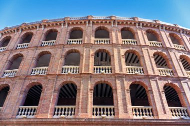 Valencia Placa de Bois de Valencia Bulvarı güneşli bir günde eski Valencia 'da.