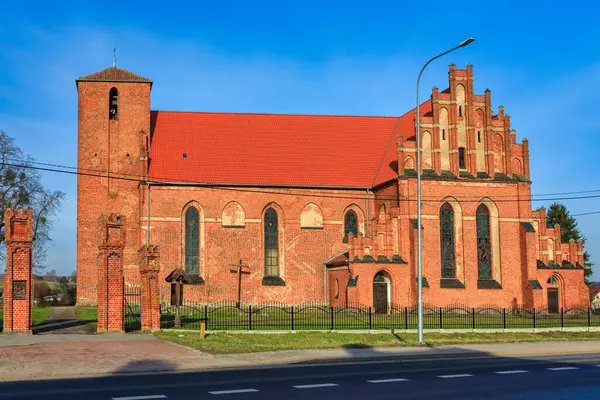 14Th Century Parish Church Mingaje Warmia Region Poland — Stock Photo, Image