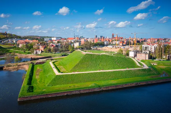 Bastionul Bison Fortificațiile Din Secolul Xvii Lea Din Gdansk După Fotografie de stoc