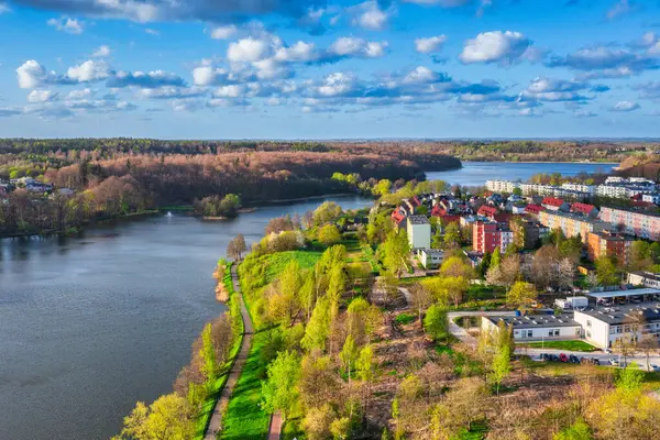 Schöne Landschaft Von Kartuzy Der Kaschubischen Seenplatte Pommern Polen Stockbild