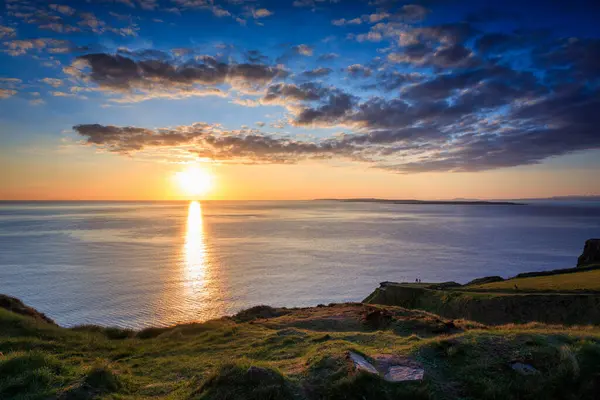 stock image Beautiful sunset over the Cliffs of Moher in County Clare, Ireland.