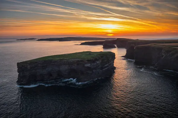 stock image Kilkee Cliffs at Sunrise, Co. Clare, Ireland