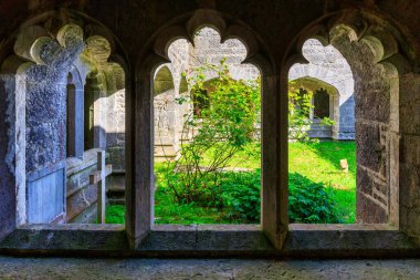 Tarihi Adare Abbey 'in mimarisi yazın Co. Limerick, İrlanda