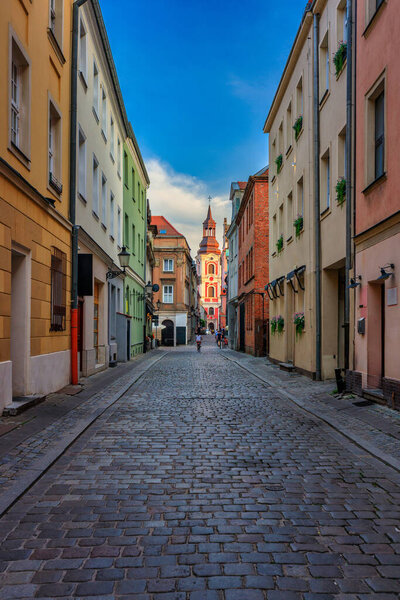 Amazing architecture of the Old Market Square in Poznan at summer. Poland