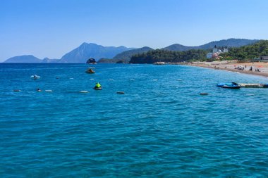 Tekirova yakınlarındaki güzel Türk Rivierası. Kemer, Türkiye