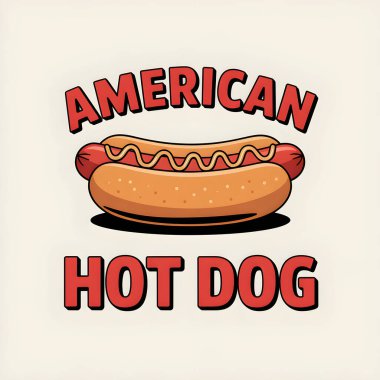 Klasik Amerikan sosislisi, hardallı geleneksel Amerikan kültürünü ve fast food mutfağını temsil ediyor. Yapay zeka üretken