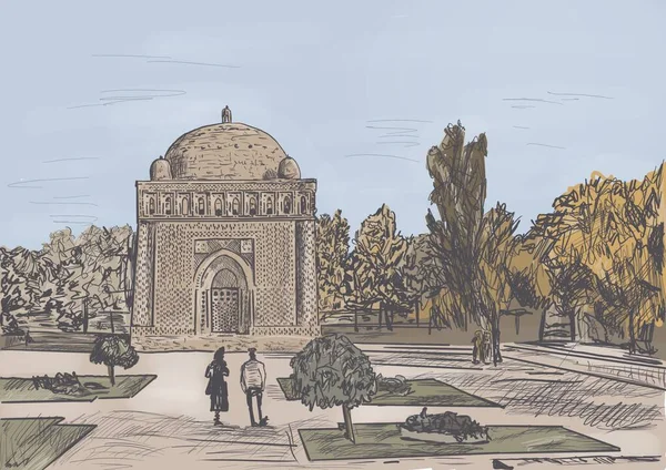 Древнее Здание Городе Бухара Узбекистане — стоковое фото