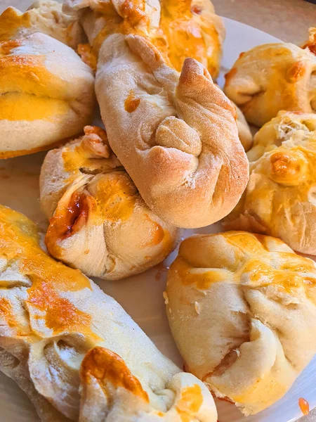 Pão Cozido Muito Saboroso Prato — Fotografia de Stock
