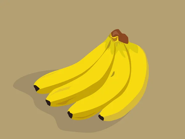 Иллюстрация Вкусных Бананов — стоковый вектор