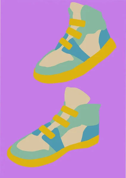 Abbildung Neue Schuhe Für Kinder — Stockvektor