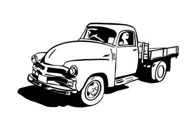   Beyazda izole bir kamyon