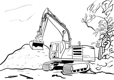   Kazıcı - Siyah ve Beyaz Görüntü