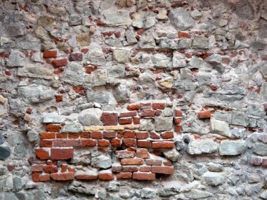 Old wall texture for pattern background. Stones and bricks.