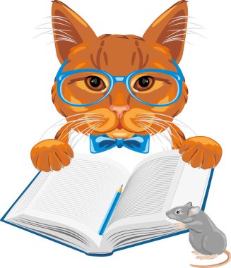 Akıllı kızıl kedi ve komik fare