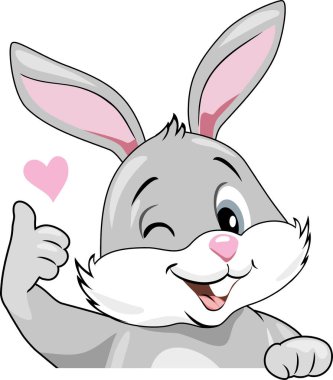 Gülümseyen tavşan seviyor