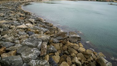 Saint Terenzo la spezia italy 'deki Venere Azzurra' da bir uçurum.