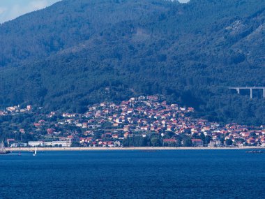 Pontevedra, İspanya 'daki Barra plajı.