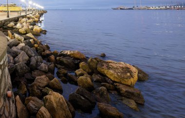 La Spezia 'da kışın su cephesi