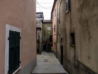 Pignone, la spezia, İtalya Köyü Liguria İtalya 'nın en güzel köylerinden biri olarak değerlendirildi.