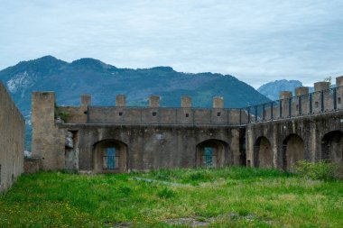 Landscape from Malaspina Castle, Massa clipart