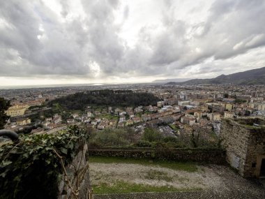 Marina di Massa Toskana İtalya'nın panoramik görünüm.