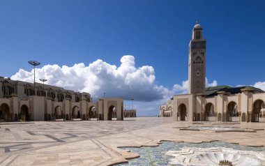 Hasan II Camii, Kazablanka, Fas 2023. Fas 'taki en büyük cami..
