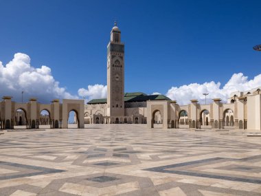 Hasan II Camii, Kazablanka, Fas 2023. Fas 'taki en büyük cami..