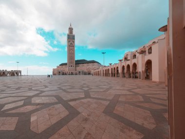 Hasan II Camii, Kazablanka, Fas 2023. Fas 'taki en büyük cami..