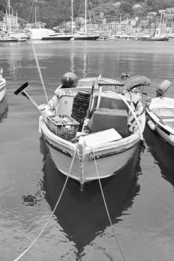 La spezia 'da küçük bir köy çok güzel bir manzara.