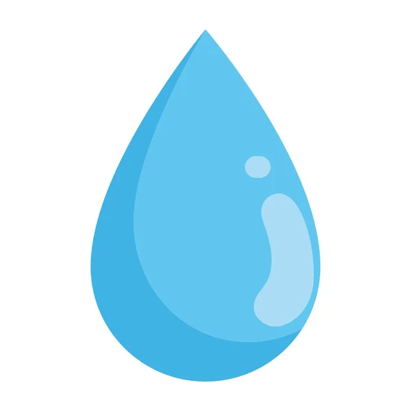 Wasser Tropfen Natur Ressource Symbol — Stockvektor