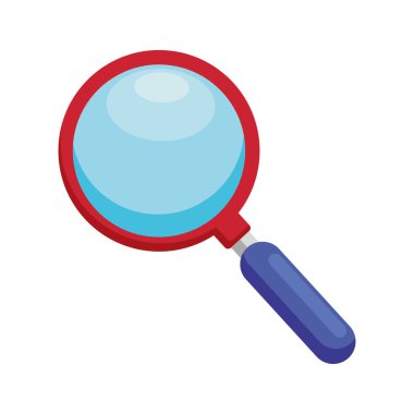 büyüteç arama simgesi izole edildi