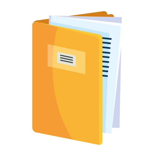 Folder File Documents Data Icon — Stock Vector