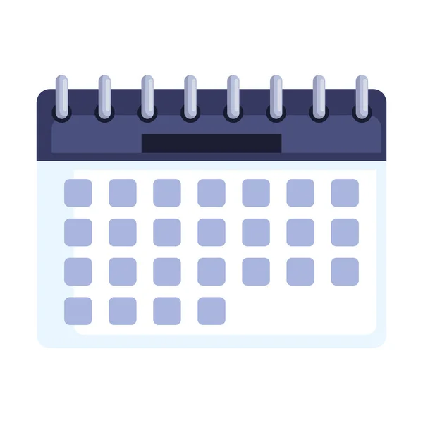 Calendar Remider Date Isolated Icon — Stock vektor
