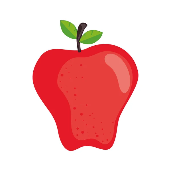 りんごフレッシュフルーツ健康アイコン — ストックベクタ