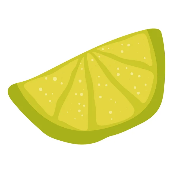 Grön Citron Citrus Frukt Ikon — Stock vektor