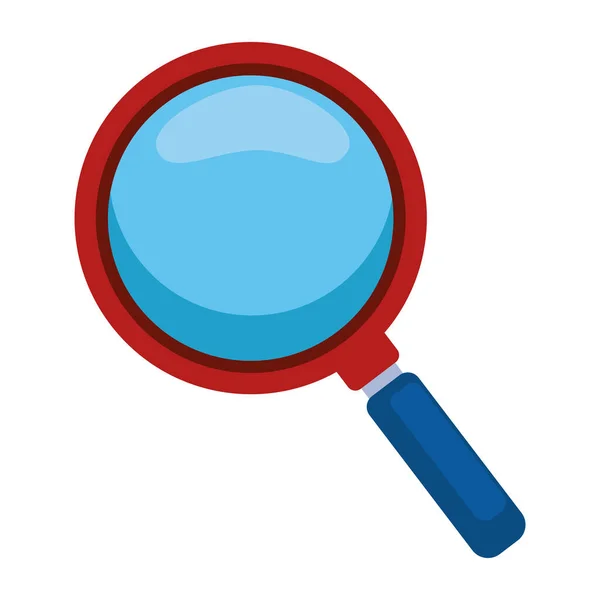 Magnifying Glass Search Isolated Icon — Stock Vector