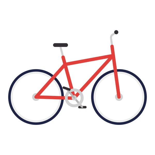 赤い自転車スポーツカーのアイコン — ストックベクタ